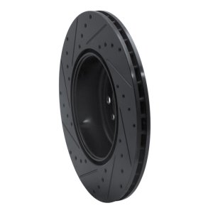 BMW 428I xDrive Brake Rotor (1) - Rear Right - R1 Concepts - Drilled & Slotted - Black - `13-`21